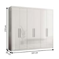 Guarda Roupa E Cômoda Barcelona Branco - 2