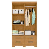 Guarda Roupa 4 Portas E 4 Gavetas Deventer Naturalle - 3