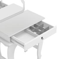 Penteadeira Infantil Laila Premium Com Banqueta Branco - 3