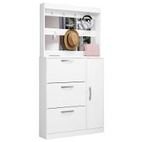 Jogo Sapateira E Porta Objetos Com Espelho Caruá Malbec - 4