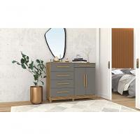 Cômoda Sapateira Orion Nature Alasca 5 Gavetas 2 Portas - 5