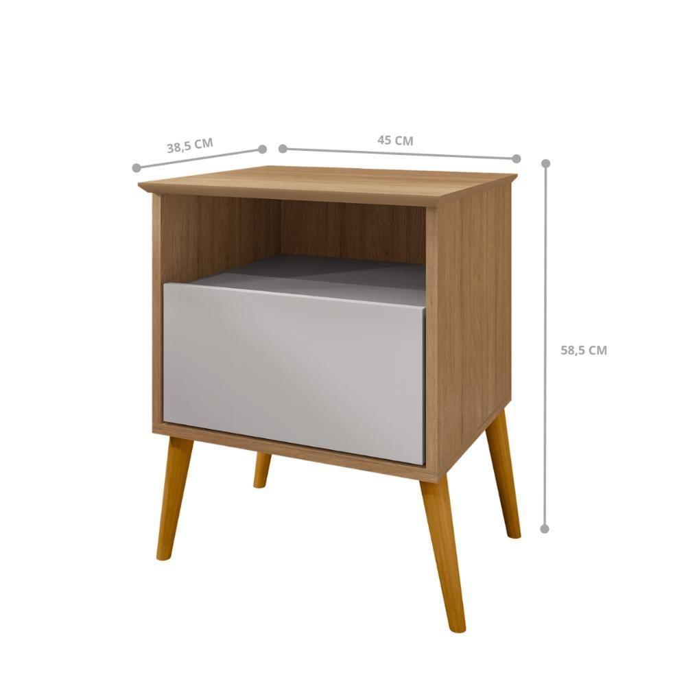 Mesa Cabeceira Acapulco Cinamomo Off-white - 3