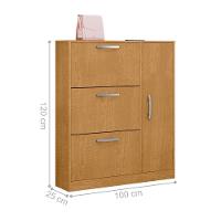 Sapateira Com 4 Portas E 1 Prateleira Niterói Naturalle - 2