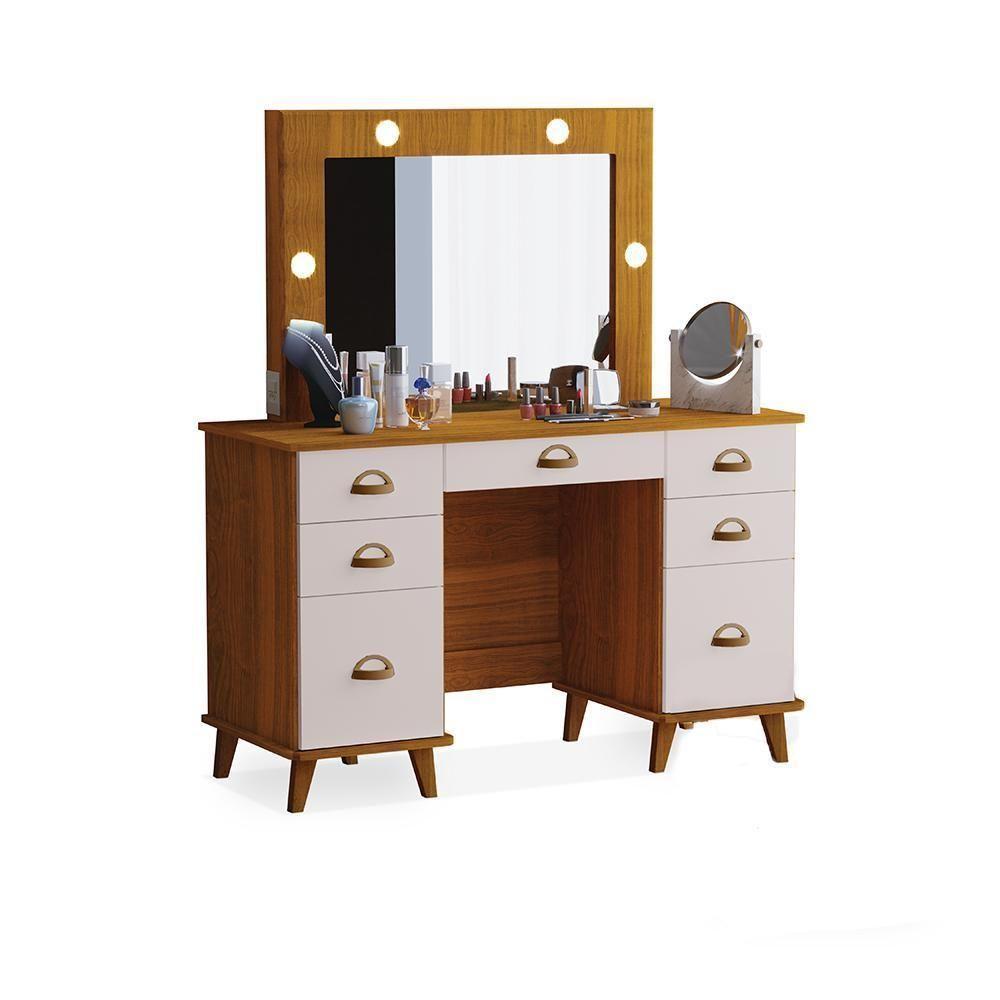 Penteadeira Com 7 Gavetas León Freijó Maní - 1