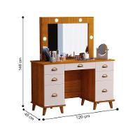 Penteadeira Com 7 Gavetas León Freijó Maní - 2