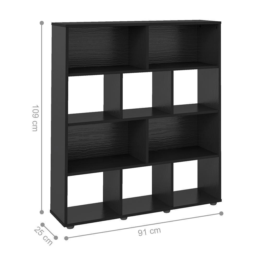Estante Com 10 Nichos Finlândia Preto - 2