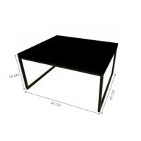Mesa De Centro Sala 60x40 Copy Preto Fosco - 3