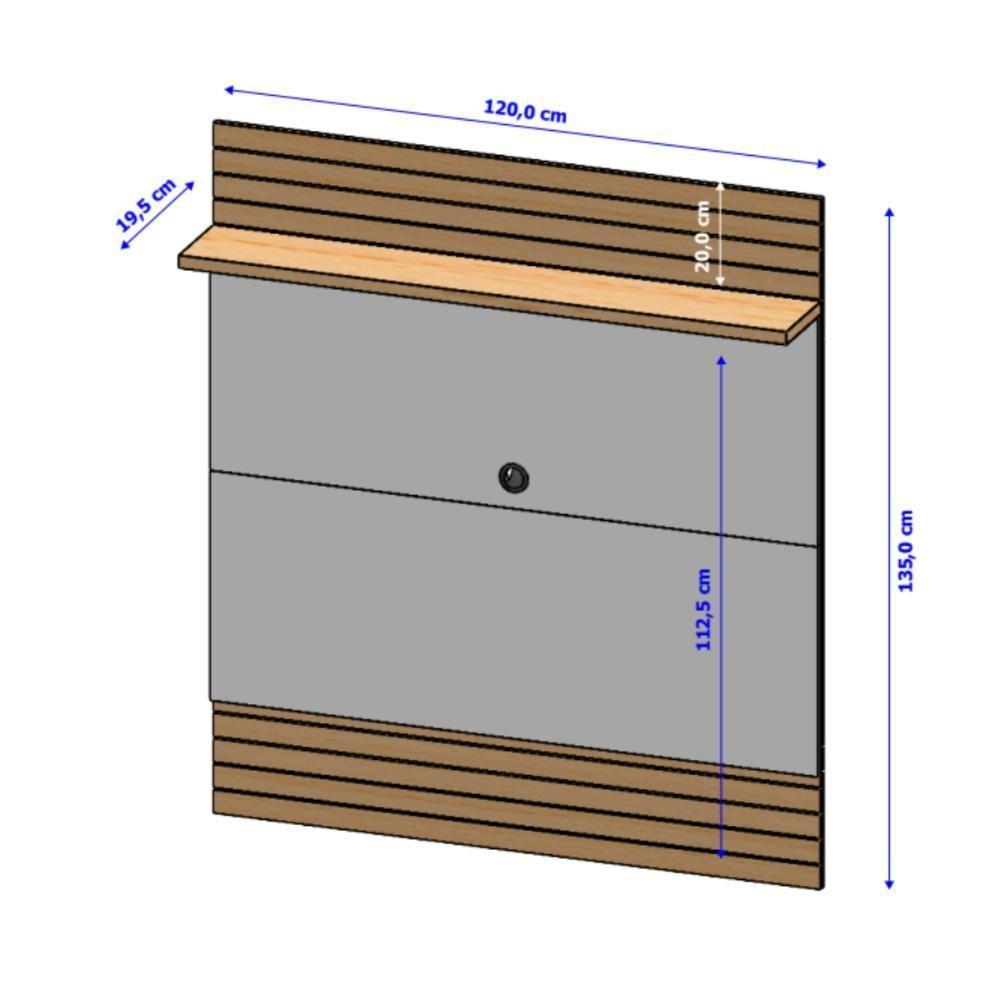 Conjunto Painel E Rack Rosalia Cinamomo Off White - 3