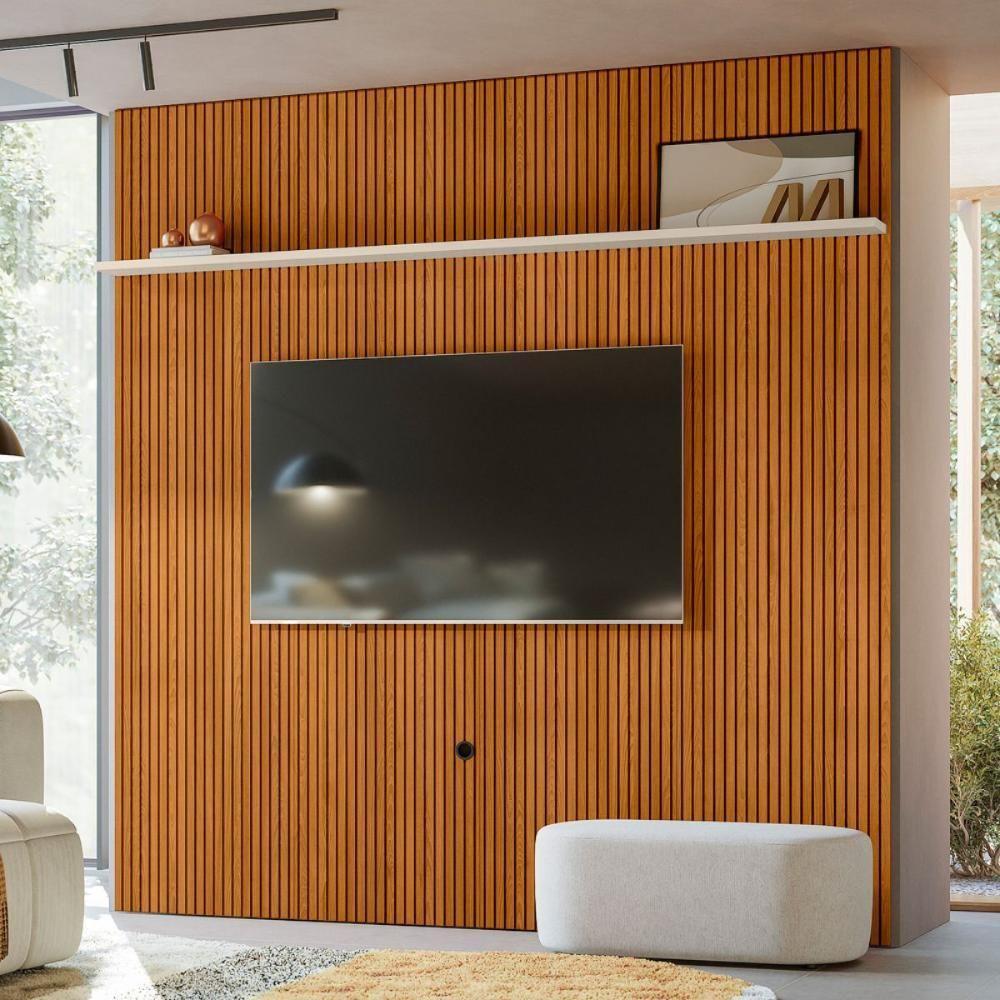 Painel Para Tv 75 Polegadas Tanqueray Cinamomo Off White - 1