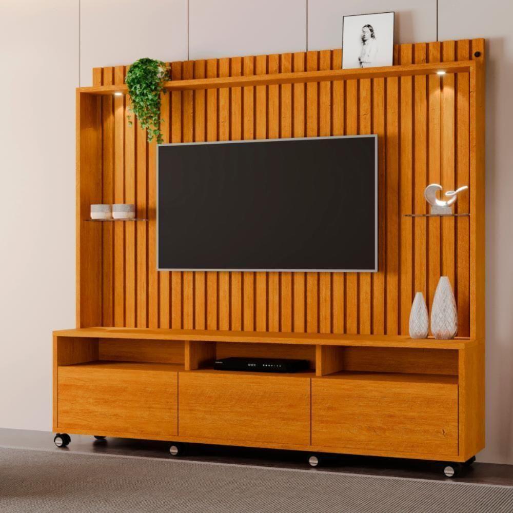 Home Ripado Para Tvs 60 Polegadas Leicester Naturale - 1