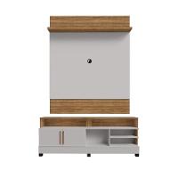 Conjunto Painel E Rack Sunnydale Naturalle Off White - 3