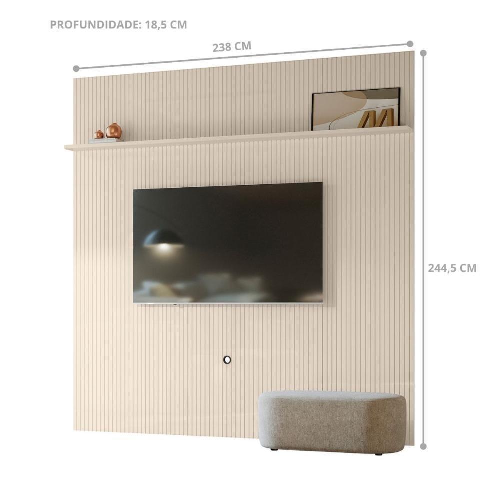 Painel Para Tv 75 Polegadas Tanqueray Off White - 3