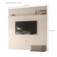 Painel Para Tv 75 Polegadas Tanqueray Off White - 3