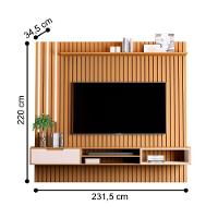 Home Suspenso Com 1 Gaveta E Led Toyama Nature Pérola - 2