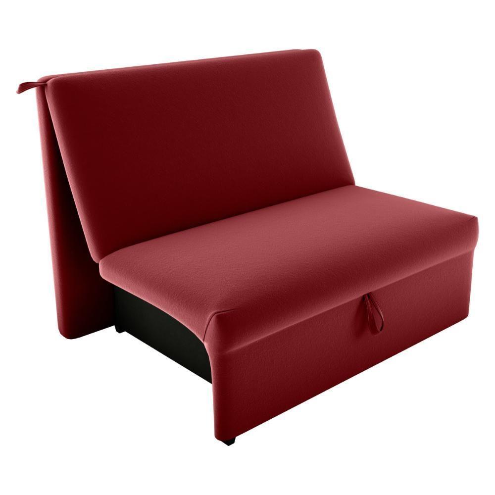 Sofá Cama Para Descanso Alice Veludo Vinho - 4