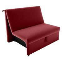 Sofá Cama Para Descanso Alice Veludo Vinho - 4