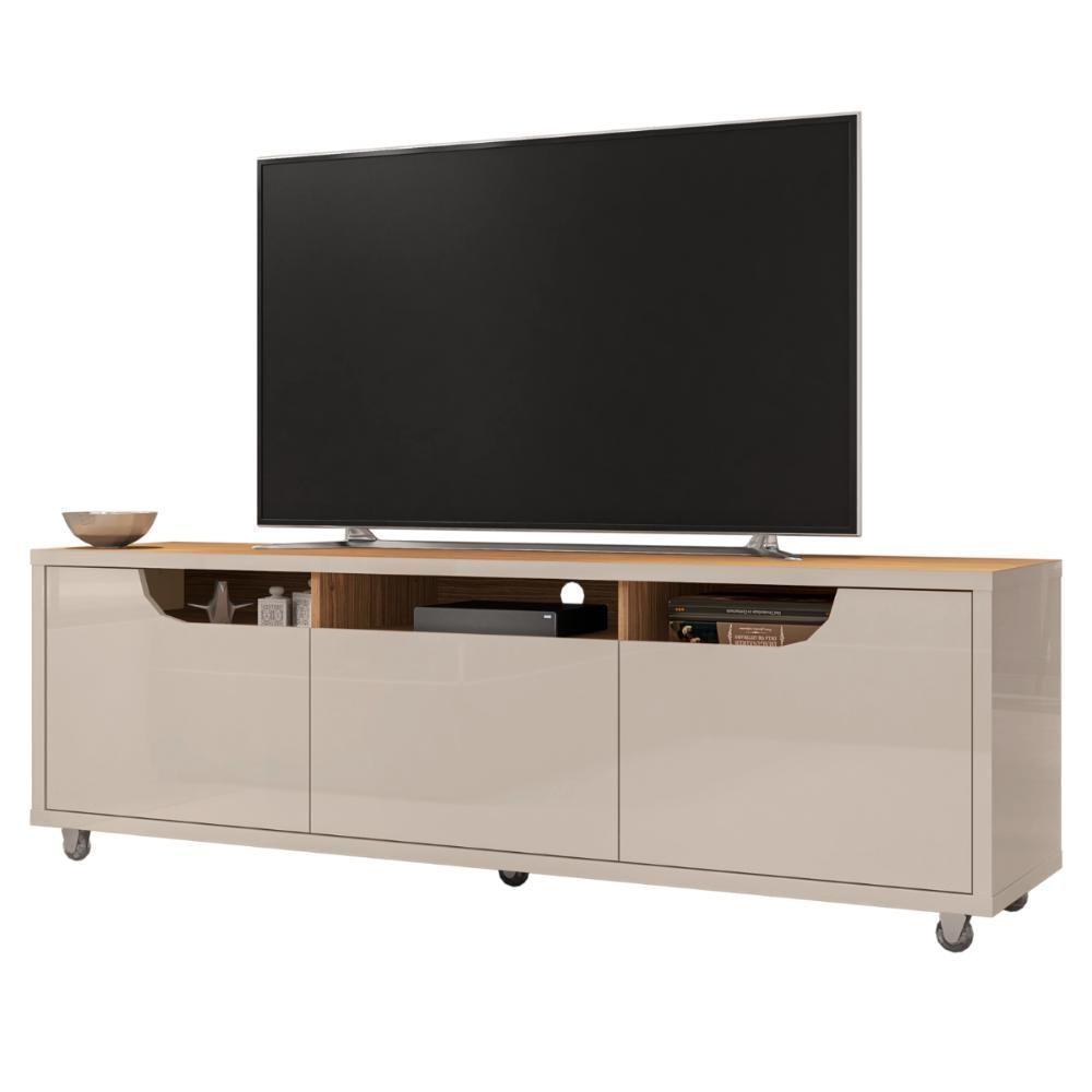 Rack Com Rodizíos Para Tvs De 60 Elkins Off White Noce - 1