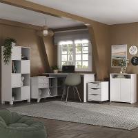 Conjunto Escritório Home Office 4 Peças Golden A06 Branco - Mpozenato - 2