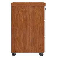 Gaveteiro Para Escritório Com Rodízios Corp A06 Freijó-branco - Mpozenato - 9