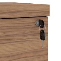 Gaveteiro Para Escritório Com Rodízios Corp A06 Nogal-preto - Mpozenato - 6