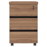 Gaveteiro Para Escritório Com Rodízios Corp A06 Nogal-preto - Mpozenato - 7