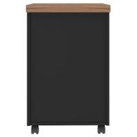 Gaveteiro Para Escritório Com Rodízios Corp A06 Nogal-preto - Mpozenato - 8