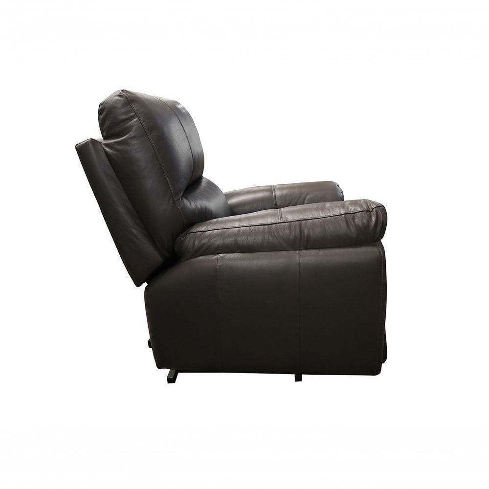Poltrona do Papai de Couro Genova Marrom Pigmentado Lift Controle - Mempra - 3
