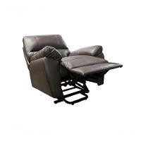 Poltrona do Papai de Couro Genova Marrom Pigmentado Lift Controle - Mempra