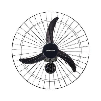 Ventilador de Parede Ventisol 60cm 3 Pás 3 Velocidades Preto 110V