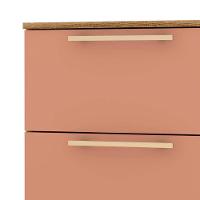 Mesa De Cabeceira 2 Gavetas 50cm Kit 2 Dubai Nature/camarim - Vila Rica - 6