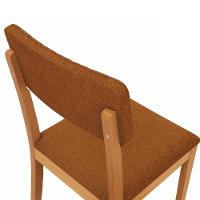 Conjunto Sala De Jantar Madeira Maciça 8 Cadeiras Kappesberg Off White Bouclé Terracota - 6