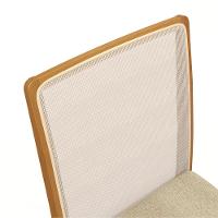 Conjunto Sala De Jantar Madeira Maciça 4 Cadeiras Kappesberg Off White Bouclé Bege - 6