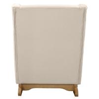 Poltrona Amamentação Base Balanço E Puff Vick Veludo Off F03 - Mpozenato - 7