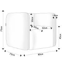 Poltrona Para Sala De Estar Decorativa Kit Com 2 Maggie Z08 Boucle Cinza - Mpozenato