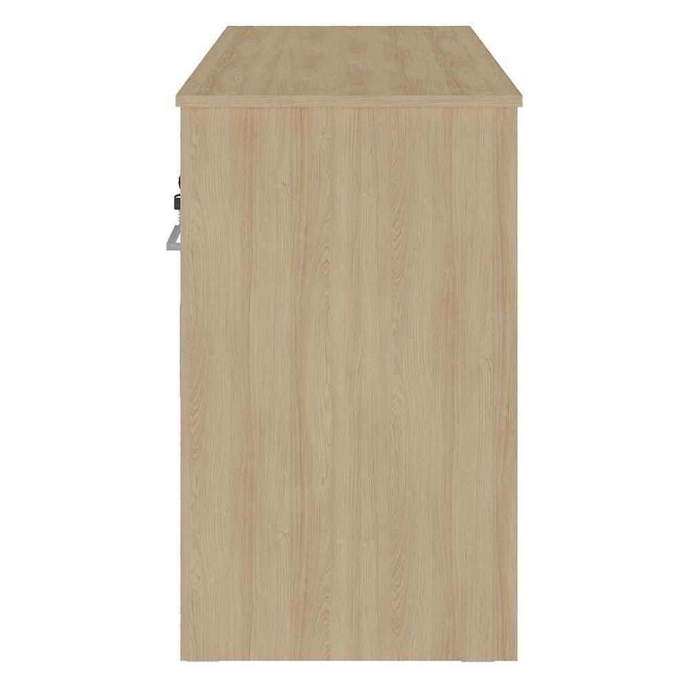Mesa Escrivaninha Home Office 110cm Ally A06 Carvalho/branco - Mpozenato - 9