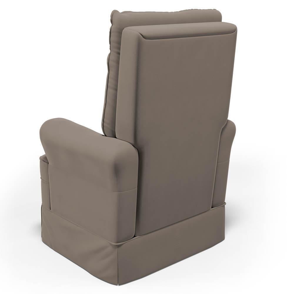 Kit 02 Poltronas De Amamentação E Descanso Com Balanço Laís G05 Veludo Areia - Mpozenato - 6