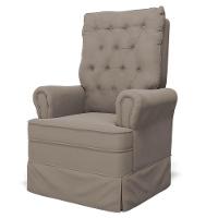 Kit 02 Poltronas De Amamentação E Descanso Com Balanço Laís G05 Veludo Areia - Mpozenato - 8