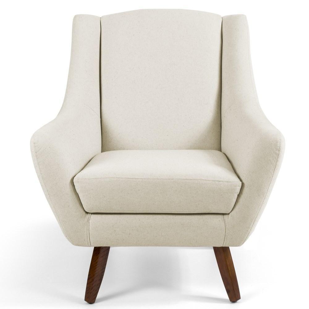 Kit 2 Poltronas Decorativas Pés Palito Madeira Juliet Veludo C-309 Bege - Domi - 3