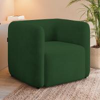 Poltrona Para Sala De Estar Decorativa Kit Com 2 Maggie Z08 Veludo Verde - Mpozenato - 2