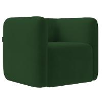 Poltrona Para Sala De Estar Decorativa Kit Com 2 Maggie Z08 Veludo Verde - Mpozenato - 6
