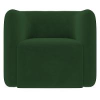 Poltrona Para Sala De Estar Decorativa Kit Com 2 Maggie Z08 Veludo Verde - Mpozenato - 7