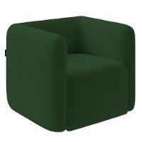 Poltrona Para Sala De Estar Decorativa Kit Com 2 Maggie Z08 Veludo Verde - Mpozenato - 9