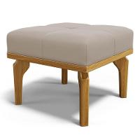 Poltrona De Amamentação Balanço E Puff Base De Madeira Brenda G05 Veludo Bege - Mpozenato - 10