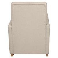 Poltrona Amamentação Base Balanço E Puff Lola Linho Bege F03 - Mpozenato - 7