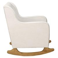 Poltrona Amamentação Base Balanço E Puff Vick Bouclê Off F03 - Mpozenato - 6