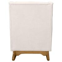 Poltrona Amamentação Base Balanço E Puff Vick Bouclê Off F03 - Mpozenato - 7