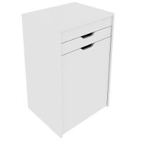 Penteadeira Com Espelho E Puff Baú Pe2007 Branco/preto 408 - Tecno Mobili - 5