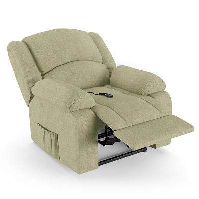 Poltrona Do Papai Reclinável Pietra Controle Power Elétrico Fh9 Linho Bege - Mpozenato