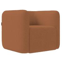 Poltrona Para Sala De Estar Decorativa Kit Com 2 Maggie Z08 Boucle Terracota - Mpozenato - 6