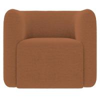 Poltrona Para Sala De Estar Decorativa Kit Com 2 Maggie Z08 Boucle Terracota - Mpozenato - 7